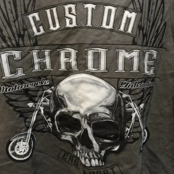Custom Chrome East West Biker Tank~NWOT~Motorcycle - Picture 2 of 3